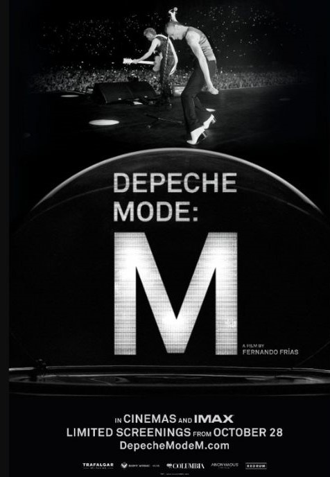 Cartel oficial del documental Depeche Mode: M, dirigido por Fernando Frías, con estreno mundial en cines e IMAX el 28 de octubre de 2025.