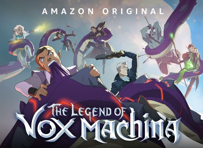 Póster de la serie animada The Legend of Vox Machina de Amazon Studios, basada en la campaña original de Critical Role.