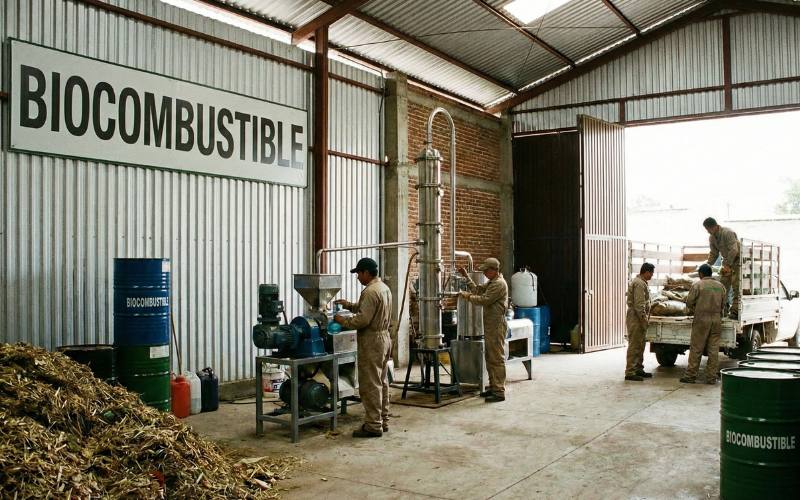 Planta mexicana de biocombustible donde trabajadores transforman residuos orgánicos en energía como modelo de economía circular