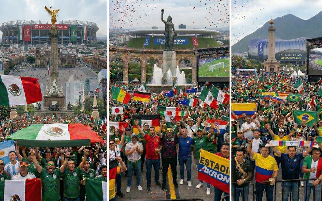Fans en CDMX, Guadalajara y Monterrey, sedes mexicanas del Mundial 2026, viven experiencias únicas con partidos y Fan Fest.
